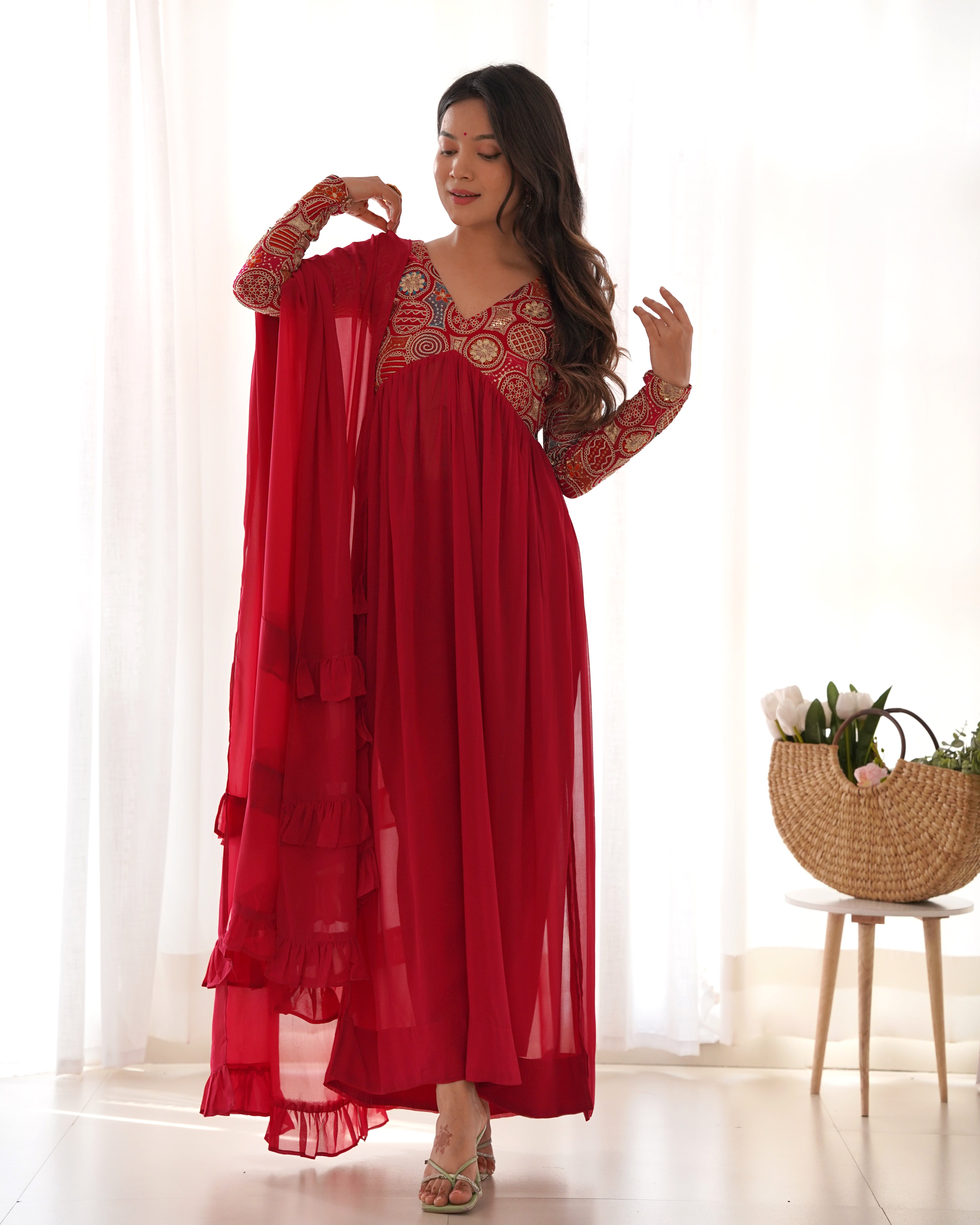 Modanisa PLUS SIZE ALIA - Maxi-jurk - petrol/blauw Modanisa PLUS SIZE ALIA - Maxi-jurk - petrol/blauw